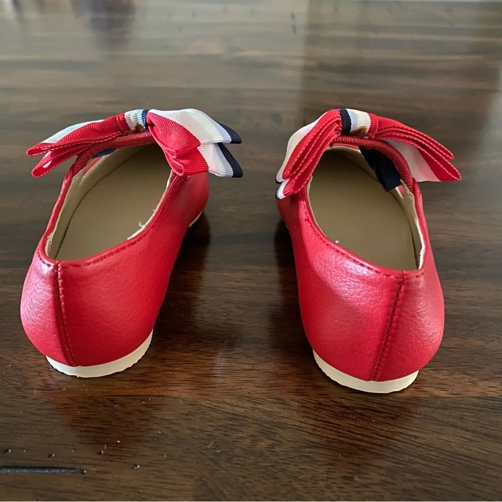 Janie and Jack Red Flat Shoes
